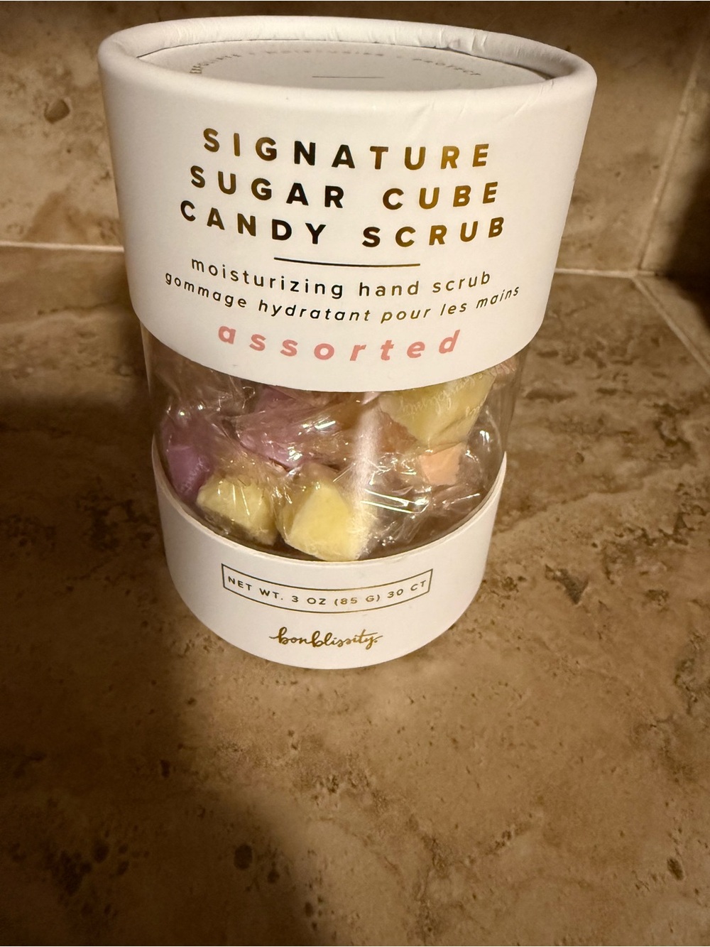 Bonblissity Signature Sugar Cube Candy Scrub - Assorted Pastel